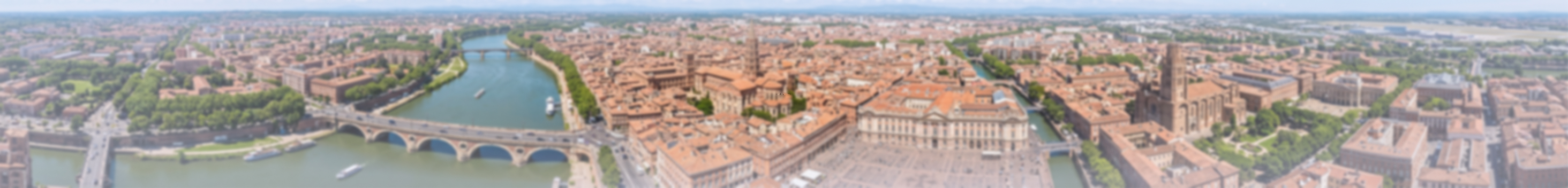 Ville de Toulouse avec la Basilique Saint-Sernin