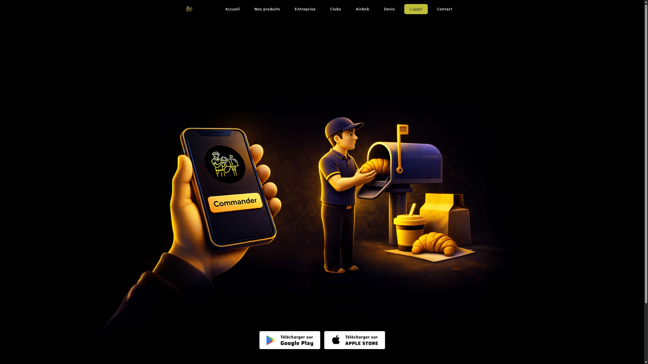 Onglet application mobile