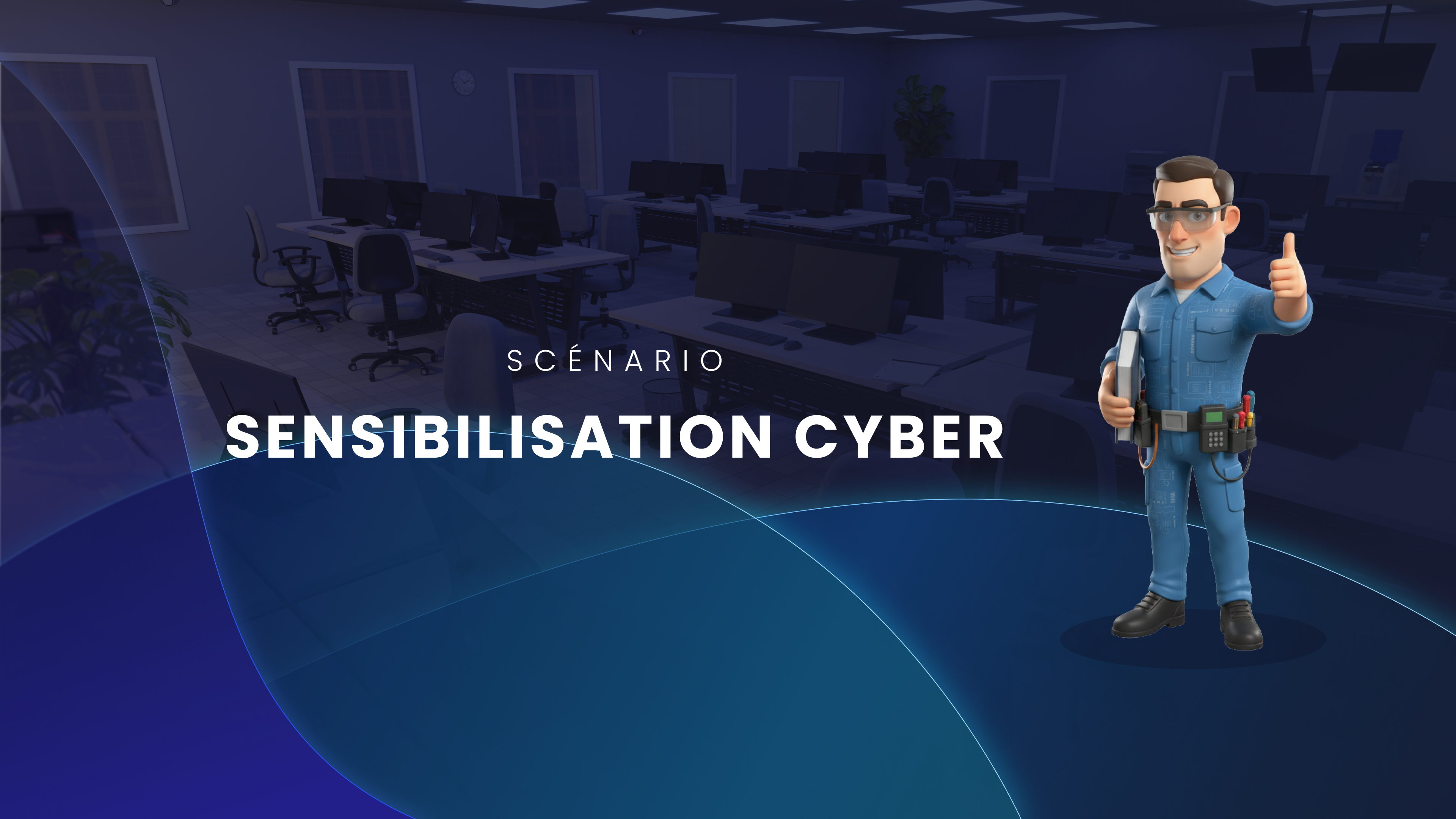 Jeu numérique d’apprentissage sur les risques liés à la cybersécurité.