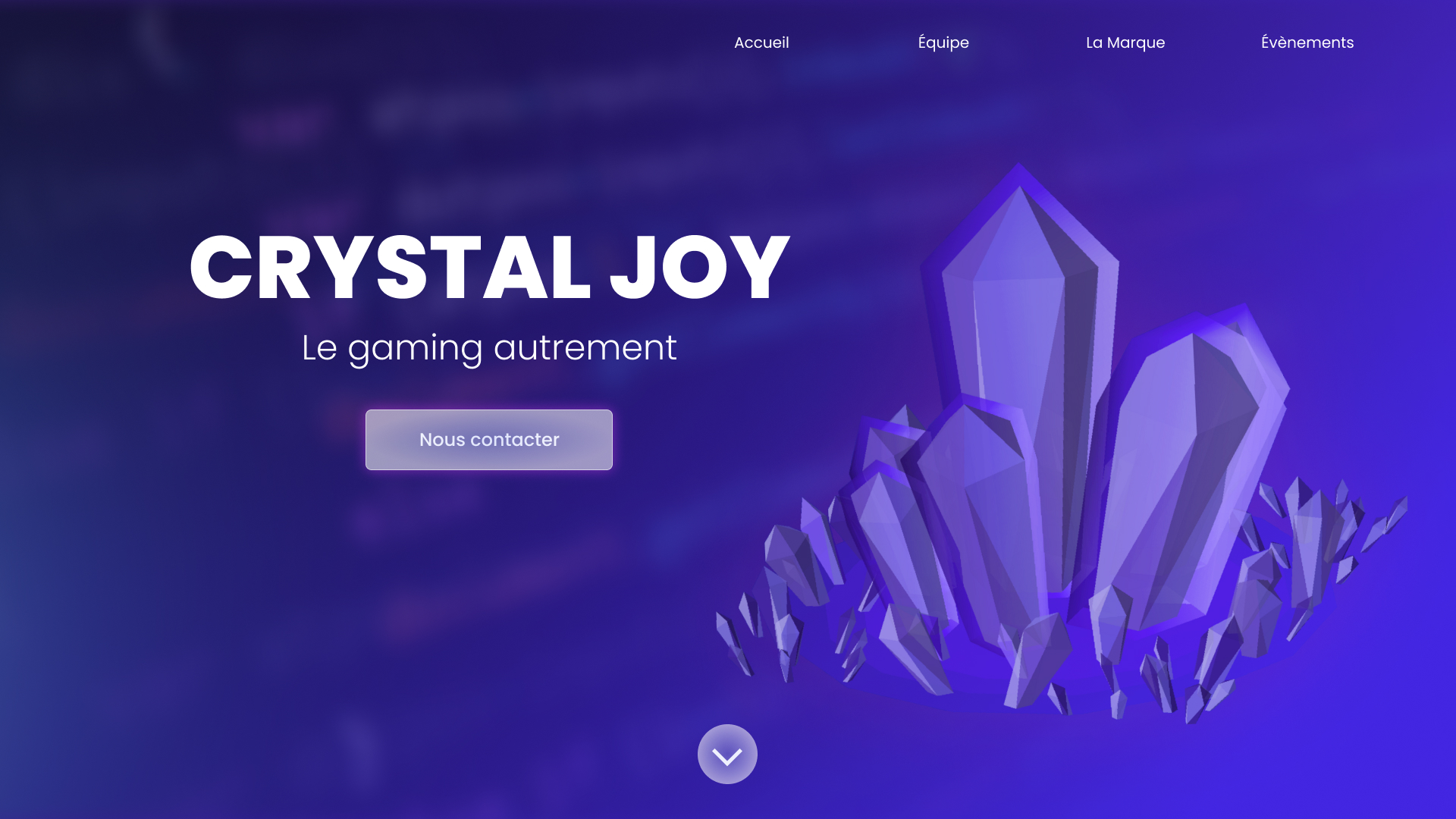 Site web de présentation d’une solution gaming.